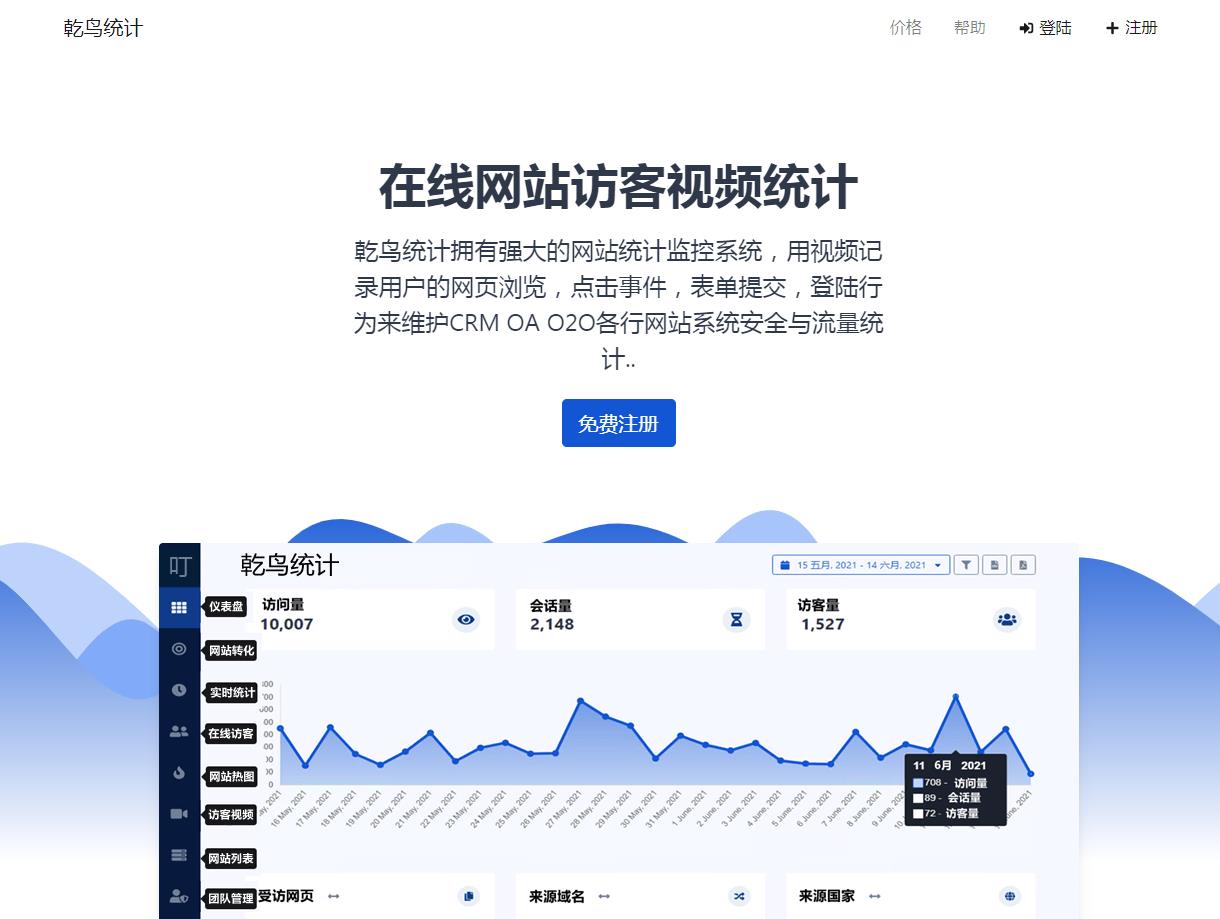 推荐站长网站统计系统源码|用视频记录访客的网页浏览|点击事件|表单提交|网站热图资源猫源码-精彩源码-棋牌源码-h5源码-BC源码源码论坛-源码网-源码站-棋牌源码